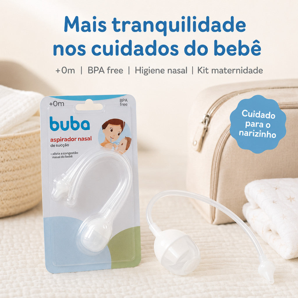 Aspirador Nasal Bebê Buba Sugador Catarro Infantil Higiene Bebe Produtos De Higiene Para Bebê Sucção