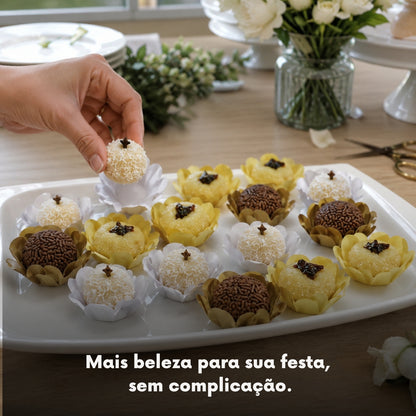 Kit 04 200 UnidadesForminhas Para Doces Finos