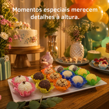 Kit 34 200 Unidades Forminhas Para Doces Finos