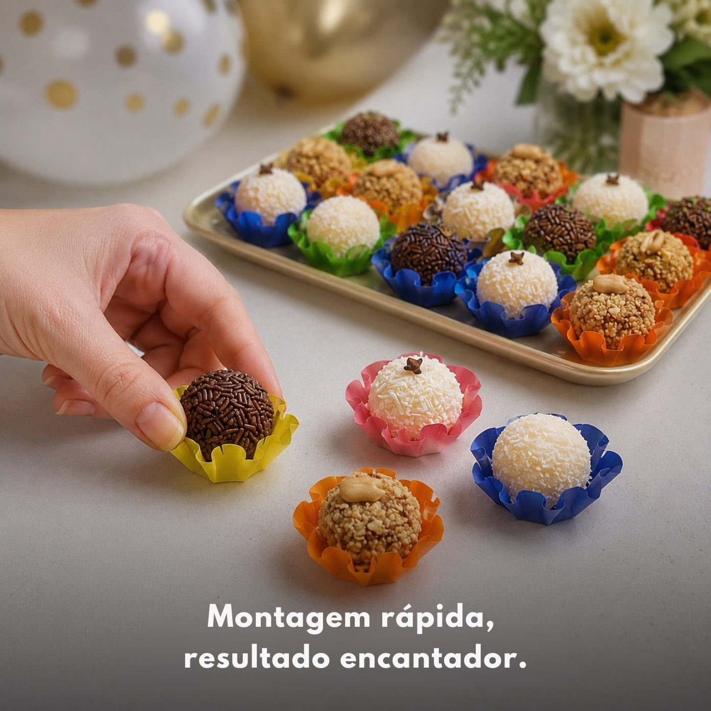 Kit 34 200 Unidades Forminhas Para Doces Finos
