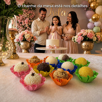 Kit 34 200 Unidades Forminhas Para Doces Finos