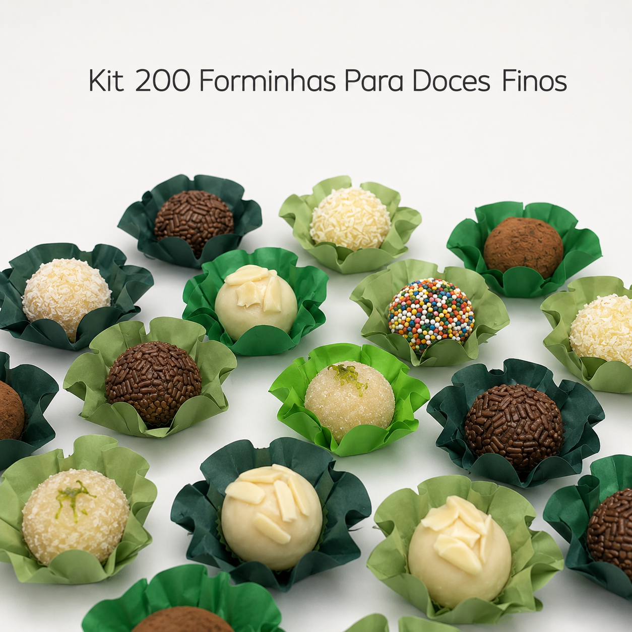 Kit 31 200 Unidades Forminhas Para Doces Finos