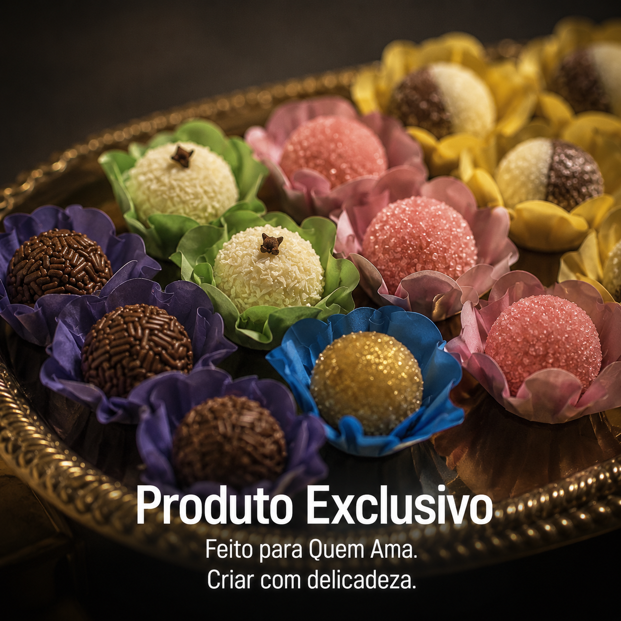 Kit 24 200 Unidades Forminhas Para Doces Finos
