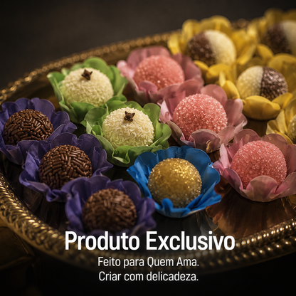 Kit 24 200 Unidades Forminhas Para Doces Finos