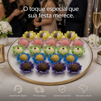 Kit 24 200 Unidades Forminhas Para Doces Finos