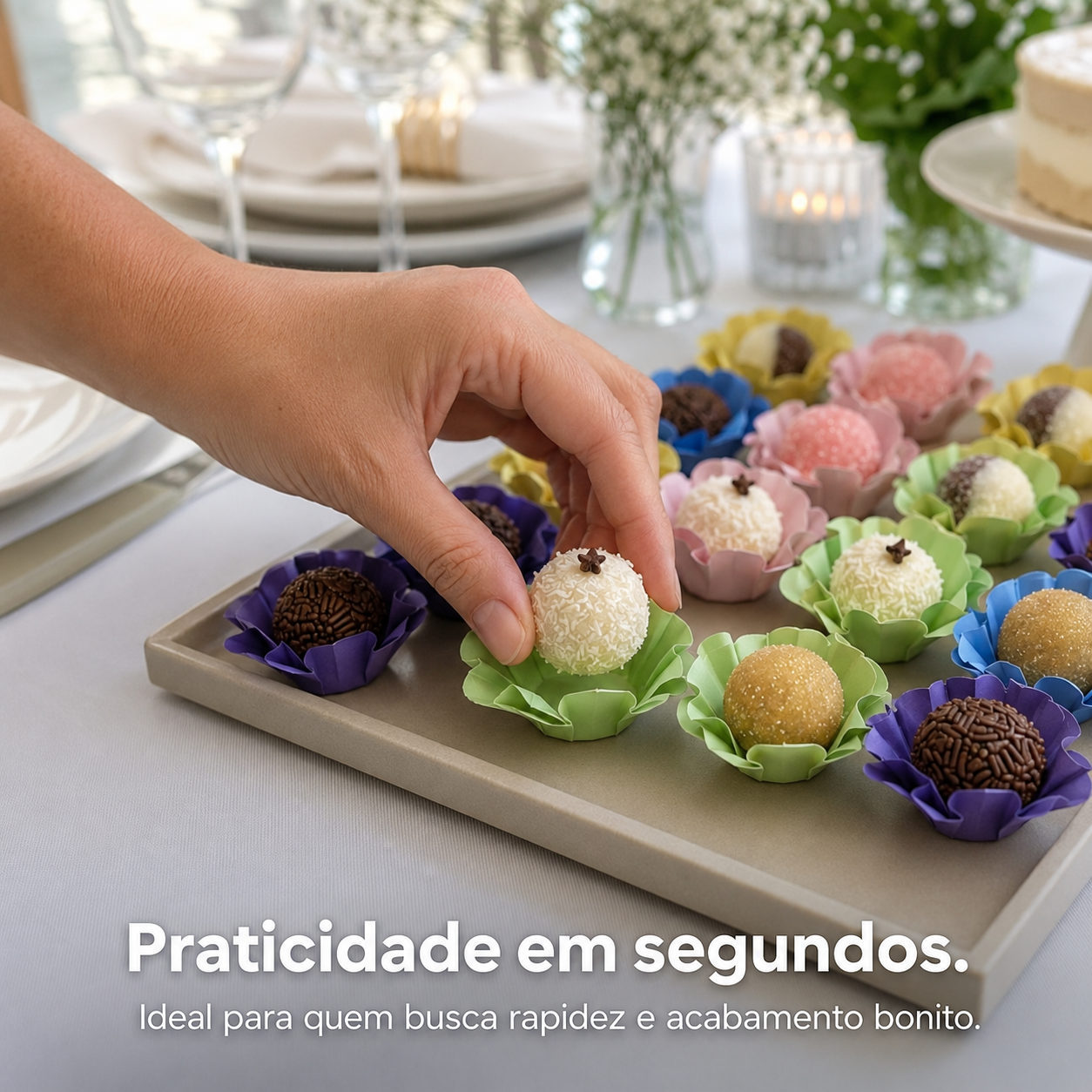 Kit 24 200 Unidades Forminhas Para Doces Finos