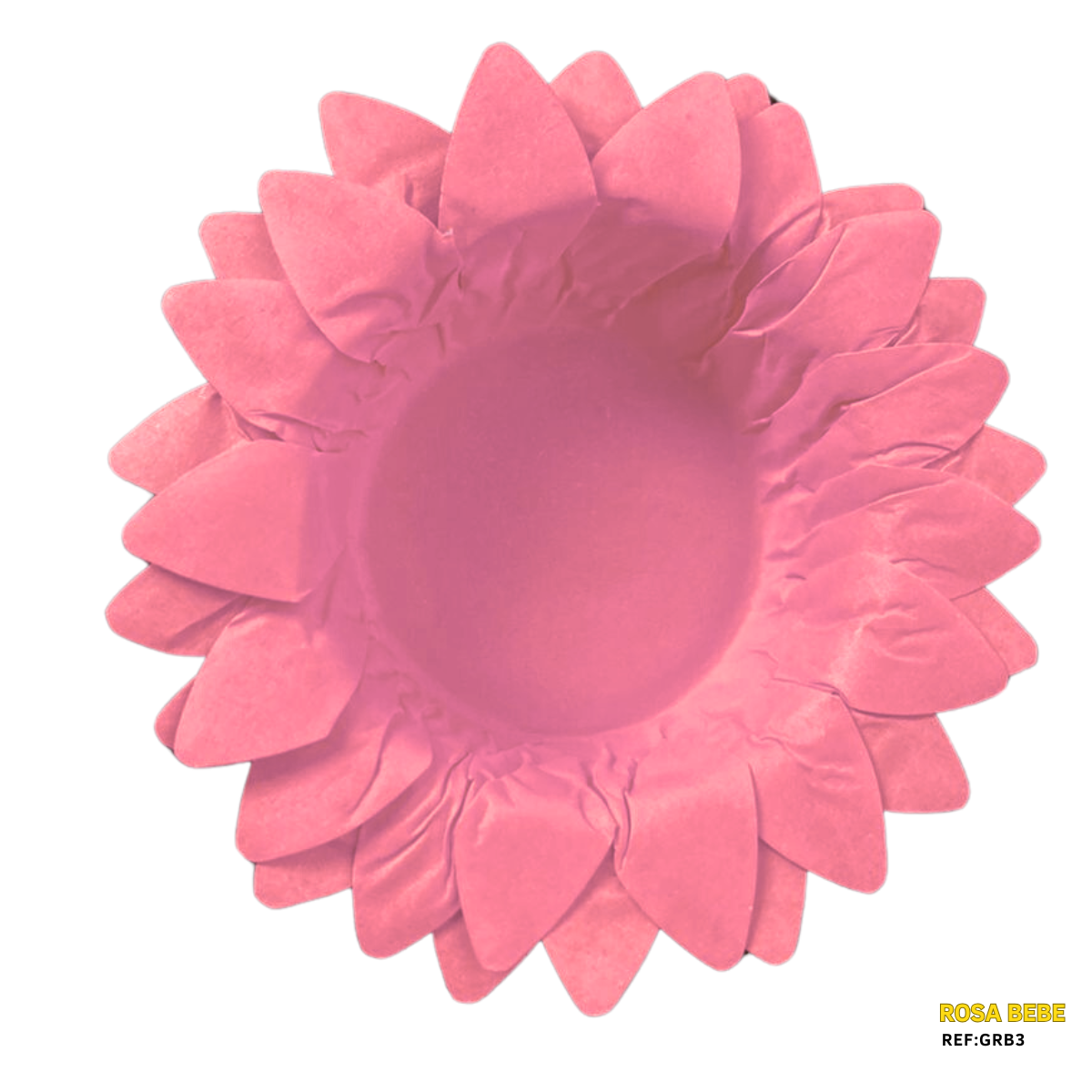 Forminhas Girassol Rosa Bebe - 50 Unidades