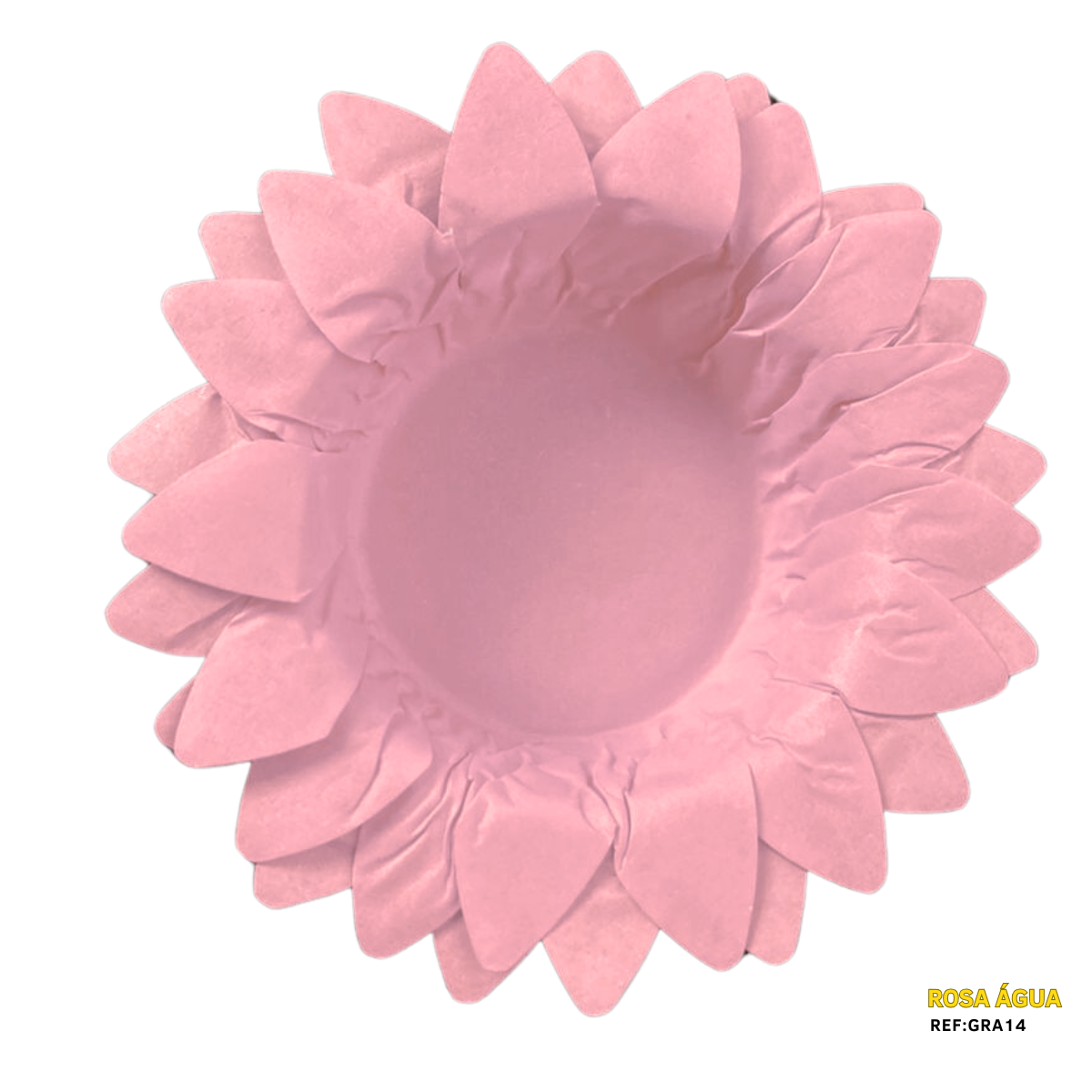 Forminhas Girassol Rosa Água - 50 Unidades