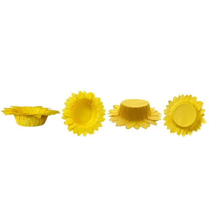 Forminhas Girassol Rosa Pink - 50 Unidades