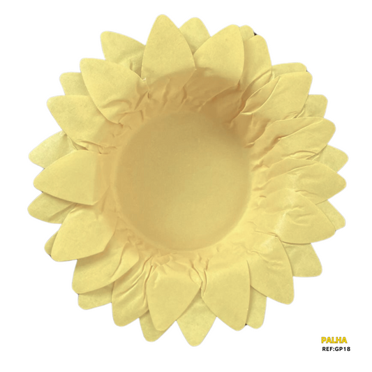 Forminhas Girassol Palha - 50 Unidades