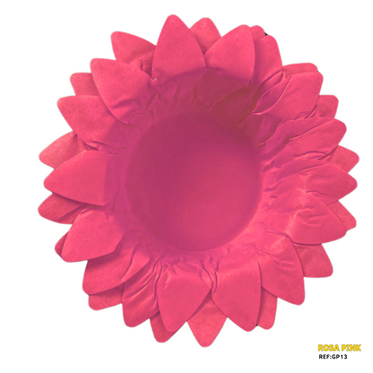 Forminhas Girassol Rosa Pink - 50 Unidades