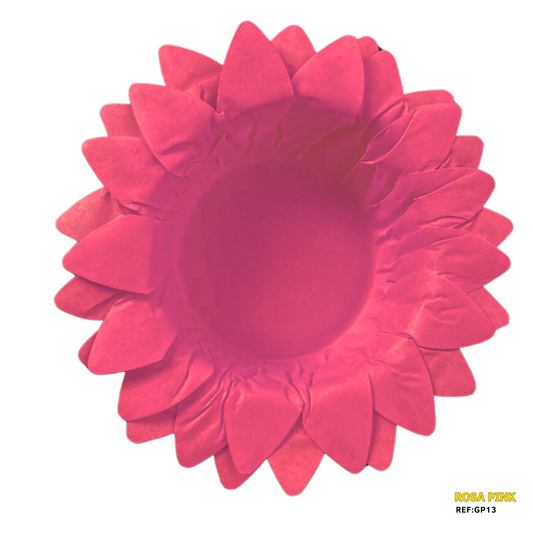 Forminhas Girassol Rosa Pink - 50 Unidades