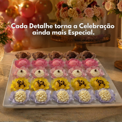 Kit 10 200 Unidades Forminha Para Doces Finos Casamento Festa Mesa Elegante Premium