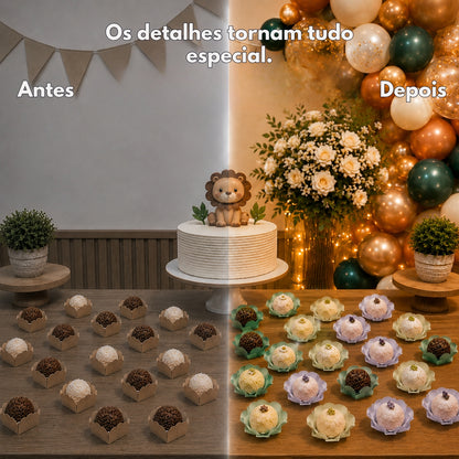 Kit 31 200 Unidades Forminhas Para Doces Finos