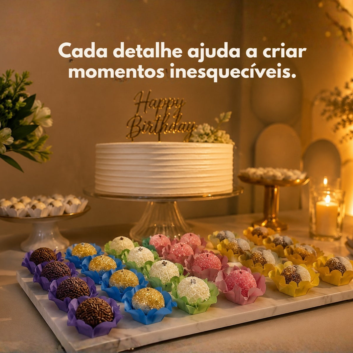 Kit 24 200 Unidades Forminhas Para Doces Finos