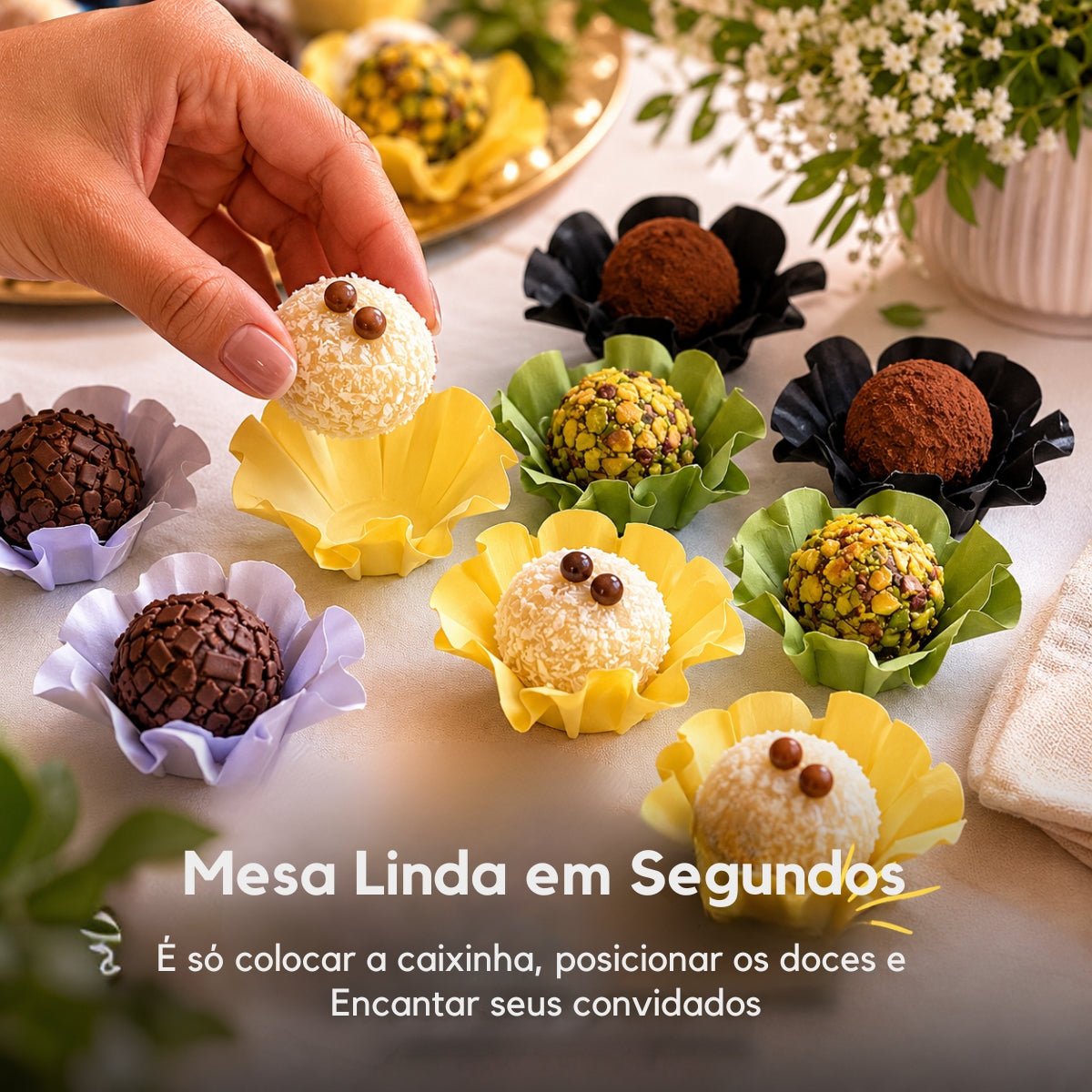 Kit 08 Forminha Para Doces Finos Casamento Festa Mesa Elegante Premium 200 unidades