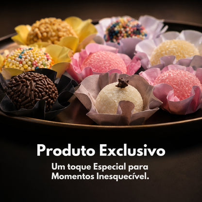 Kit 09 200 Unidades Forminhas Para Doces Finos