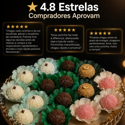 Kit 29 200 Unidades Forminhas Para Doces Finos