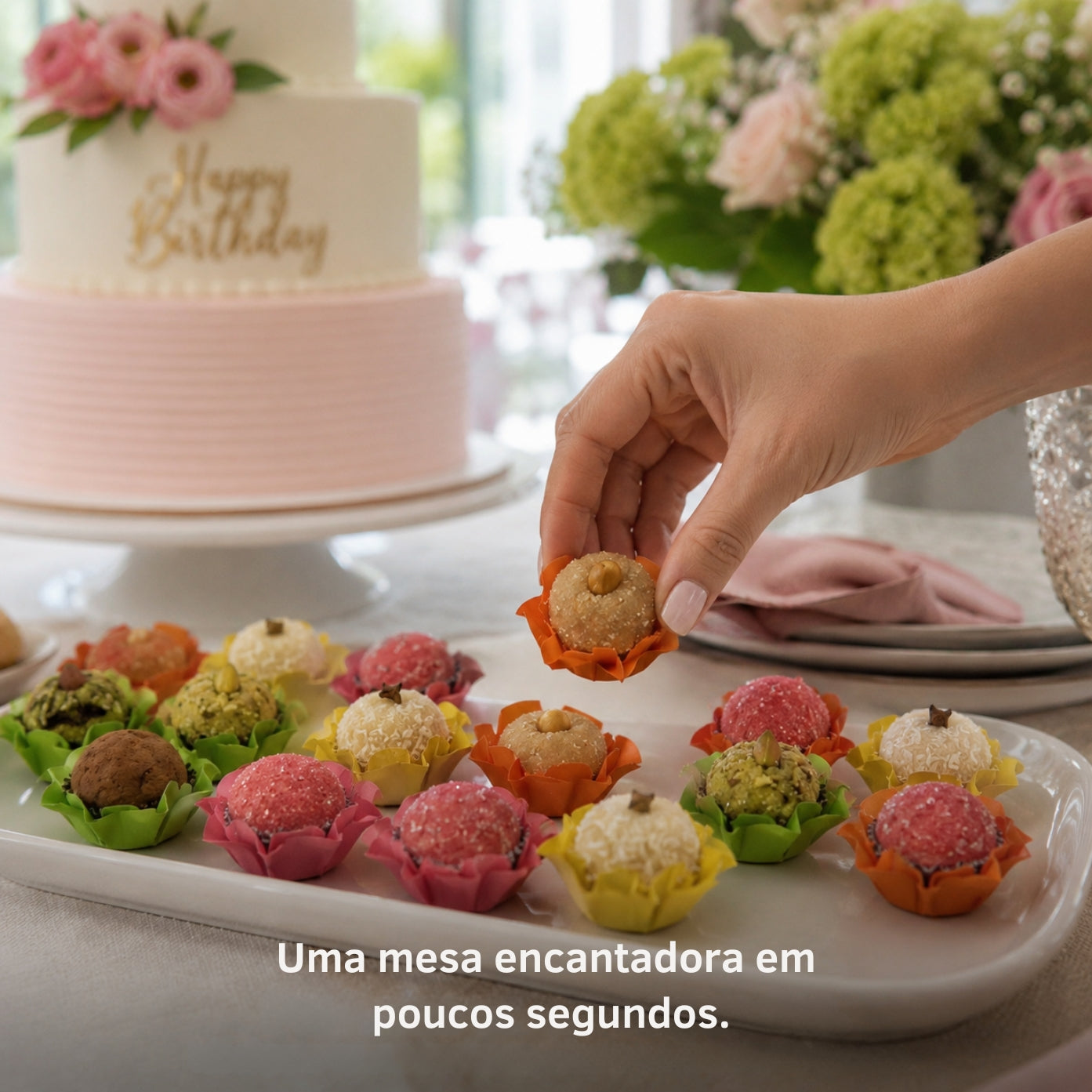 Kit 35 200 Unidades Forminhas Para Doces Finos