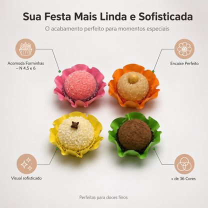 Kit 35 200 Unidades Forminhas Para Doces Finos