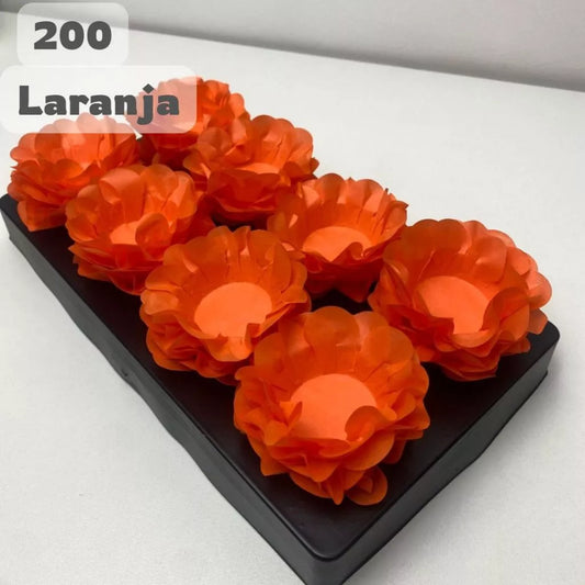 Kit 200 Forminhas Laranja para Doces Finos