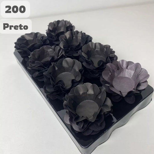 Kit 200 Forminhas Preto para Doces Finos