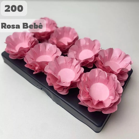 Kit 200 Forminhas Rosa Bebê para Doces Finos