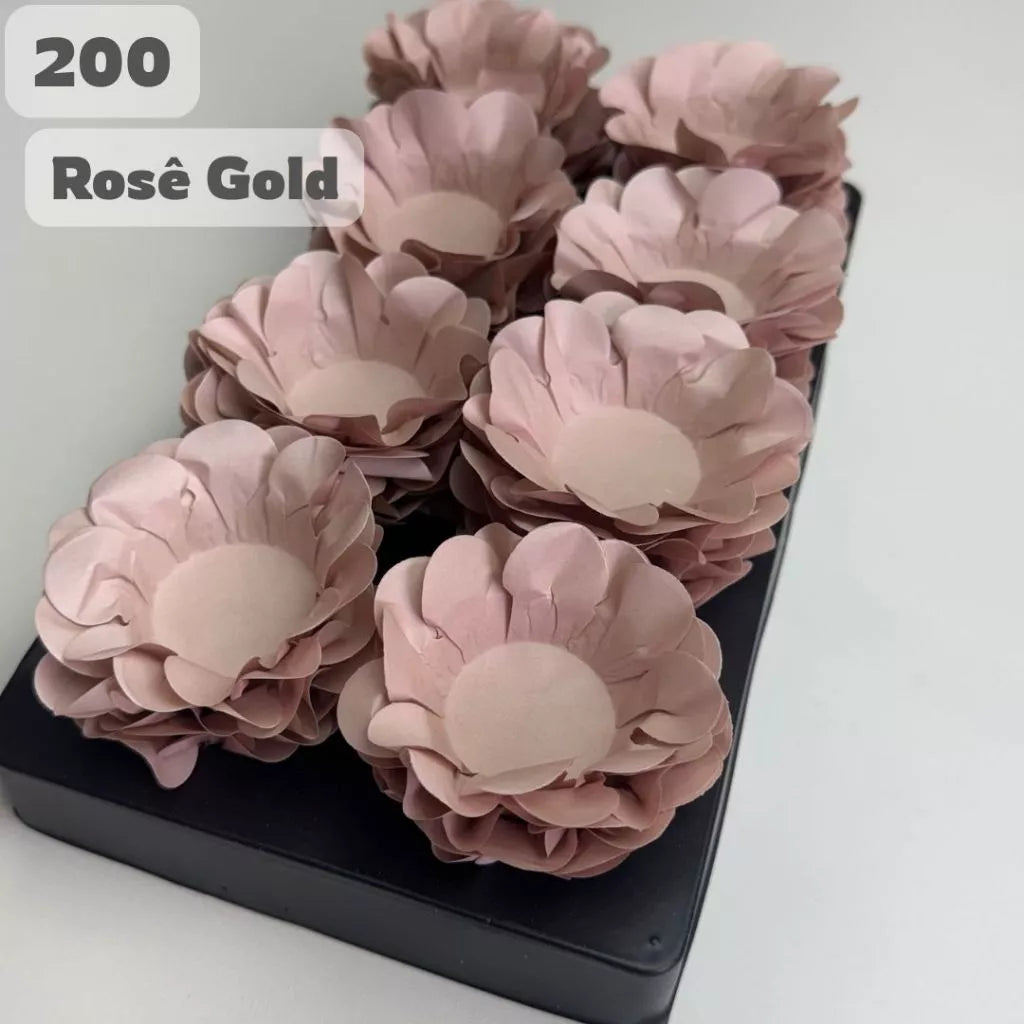Kit 200 Forminhas Rosê Gold para Doces Finos