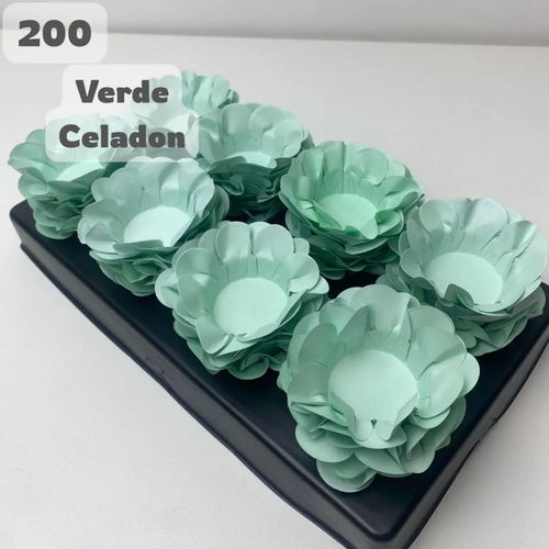 Kit 200 Forminhas Verde Celadon para Doces Finos