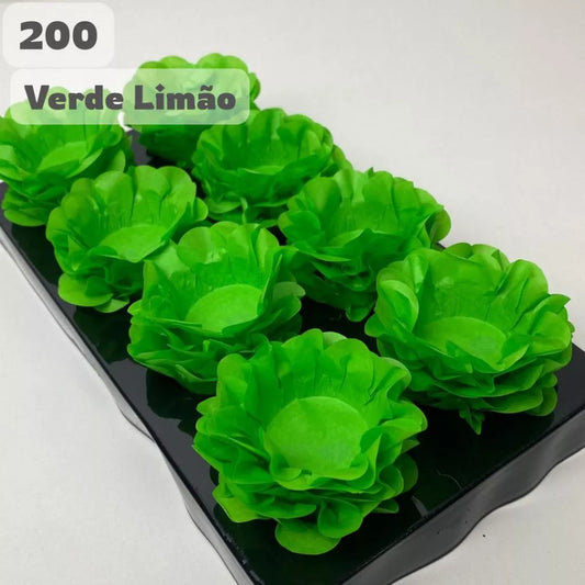Kit 200 Forminhas Verde Limão para Doces Finos