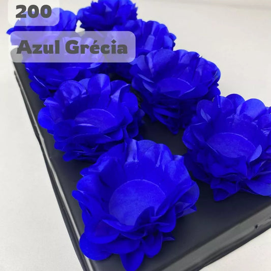 Kit 200 Forminhas Azul Grécia para Doces Finos