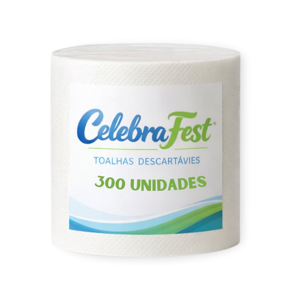 Toalhas Descartaveis 300 unidades 19x23 Alta absorção, Lavável e Reutilizável
