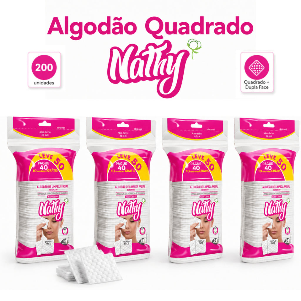 Algodão Quadrado Bebê 200 unid Algodão Para Limpeza De Pele Higiene Diária Kit De Higiene Para Bebê