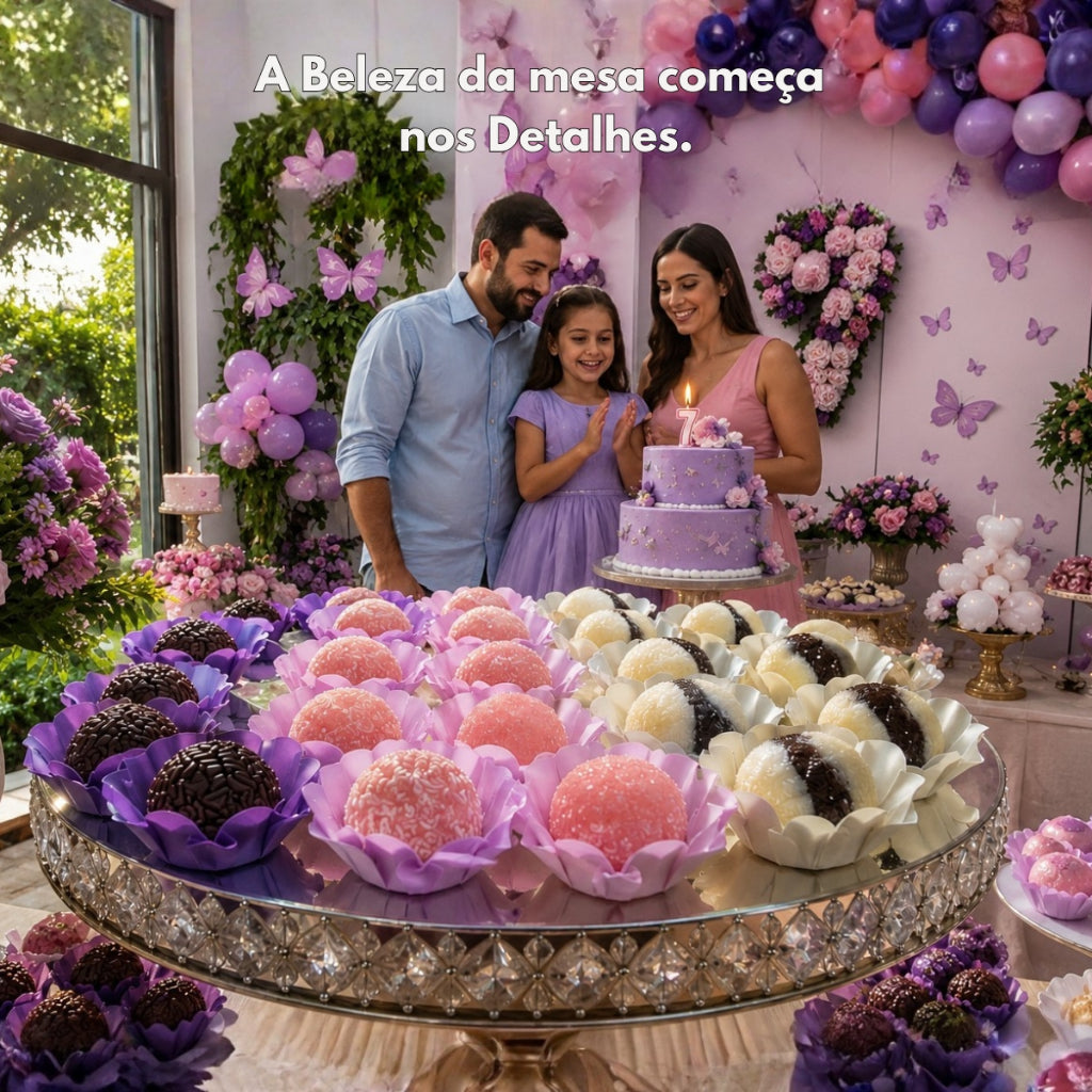 Kit 160 Forminhas para Doces – Cores Natalinas – Kit 5 Cores| Para Festa, Casamento, Natal e Confeitaria