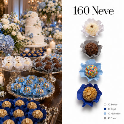Kit 160 Forminhas para Doces – Cores Natalinas – Kit 5 Cores| Para Festa, Casamento, Natal e Confeitaria