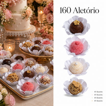 Kit 160 Forminhas para Doces – Cores Natalinas – Kit 5 Cores| Para Festa, Casamento, Natal e Confeitaria