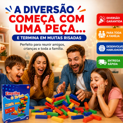 Jogo Caiu Perdeu Empilhe E Brink Ark Toys Tabuleiro Família Educativo Pedagógico Colorido Divertido