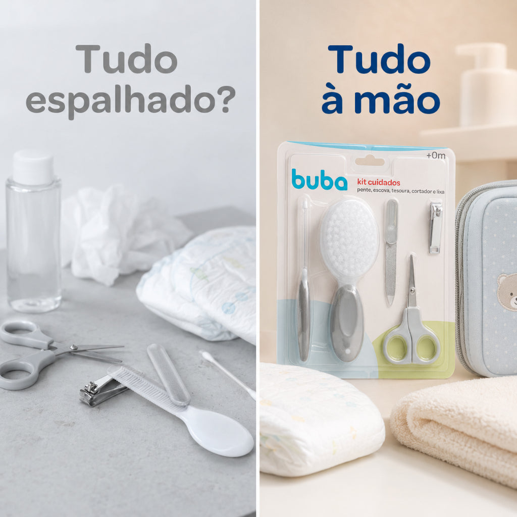 Kit Cuidados Buba Bebê Para Higiene Banho E Rotina Completa Da Maternidade