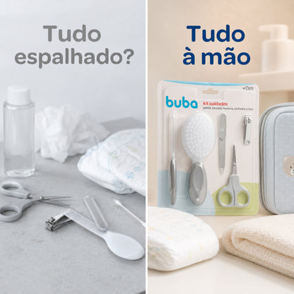 Kit Cuidados Buba Bebê Para Higiene Banho E Rotina Completa Da Maternidade