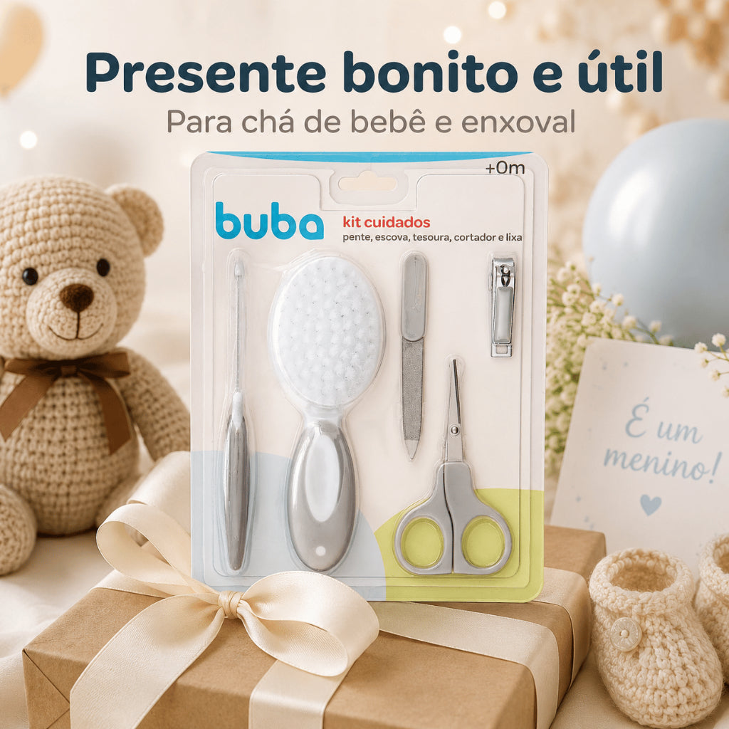 Kit Cuidados Buba Bebê Para Higiene Banho E Rotina Completa Da Maternidade