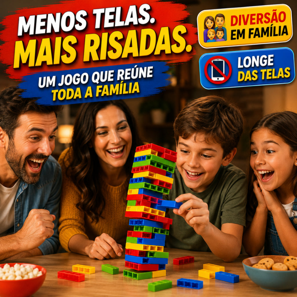 Jogo Caiu Perdeu Empilhe E Brink Ark Toys Tabuleiro Família Educativo Pedagógico Colorido Divertido