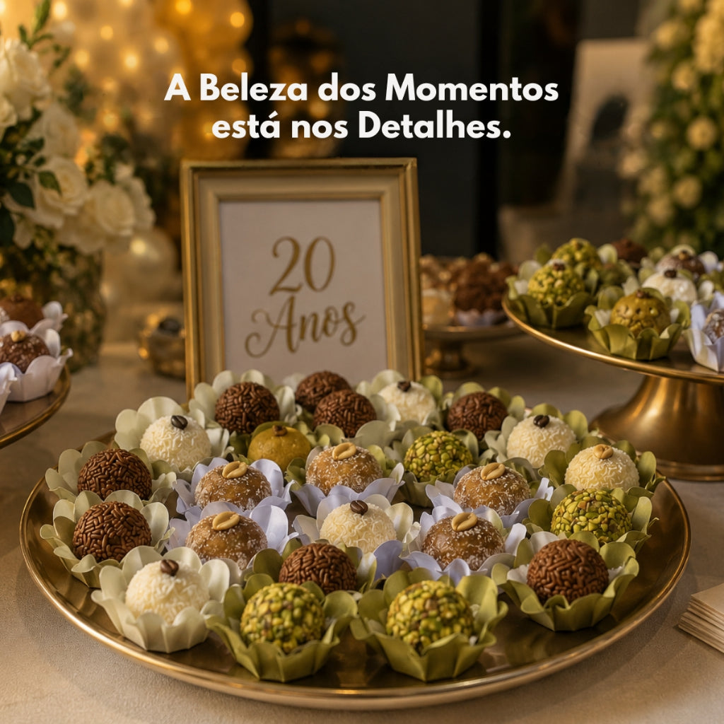 Kit 160 Forminhas para Doces – Cores Natalinas – Kit 5 Cores| Para Festa, Casamento, Natal e Confeitaria