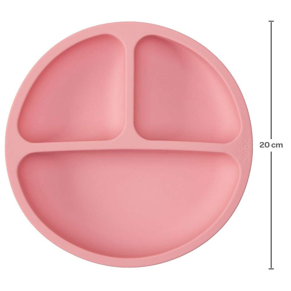 Prato Infantil Silicone com Divisórias Pratinho Infantil Buba