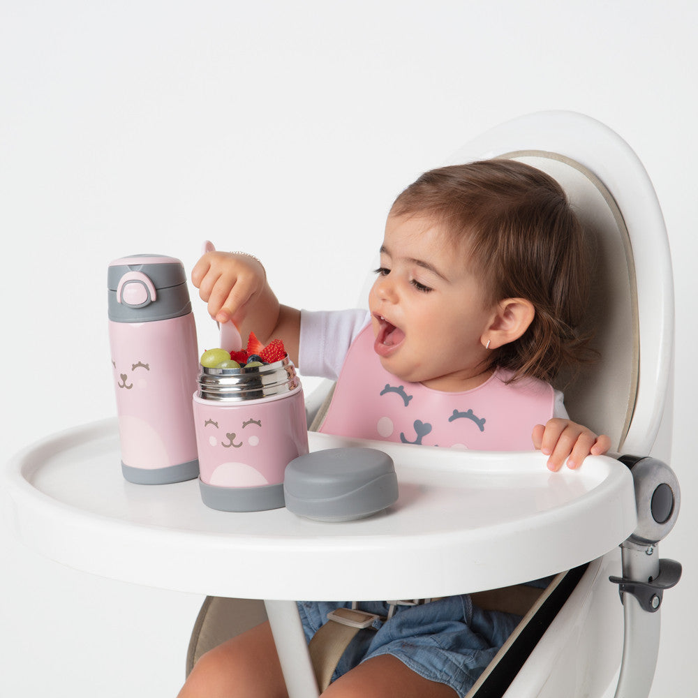 Babador De Silicone Gumy Impermeável Pega Migalha Buba Rosa Azul Verde