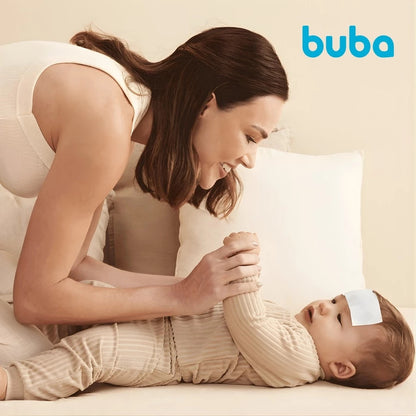 Gel Adesivo Compressa Refrescante Para Alívio Rápido da Febre Infantil BUBA