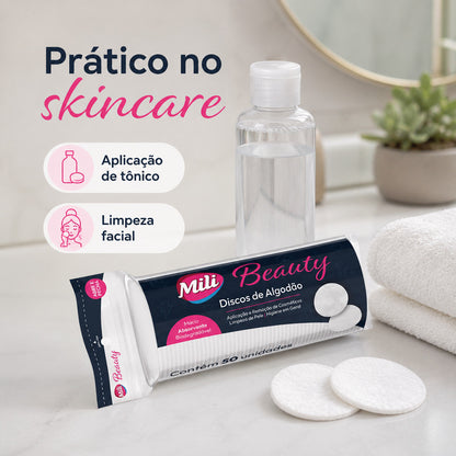 Discos De Algodão Mili 150 250 350 550 Un Algodao Disco Skin Care Higiene Do Bebê Limpeza De Pele