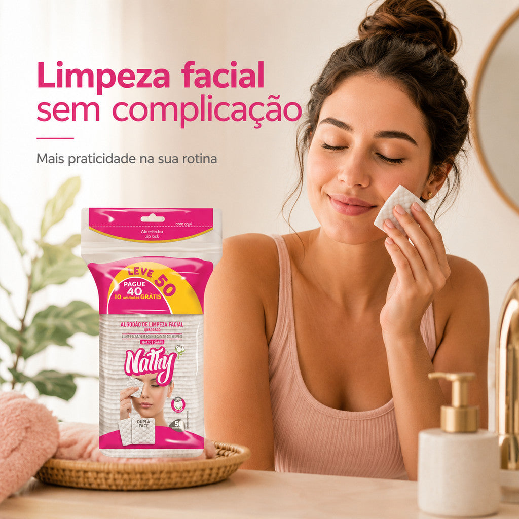 Algodão Quadrado Bebê 200 unid Algodão Para Limpeza De Pele Higiene Diária Kit De Higiene Para Bebê