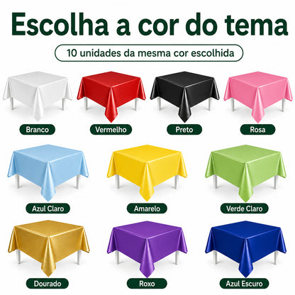 Toalha De Mesa Para Festa Kit 10 Un Decoração Festa De Aniversário Decoracao Eventos Perolizada