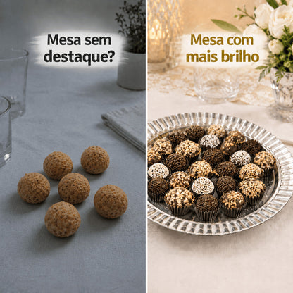 Prato Laminado Redondo Prata Kit 10 Un Prato Descartável Para Bolo Kit Festa Aniversário Decoração N3 A N8