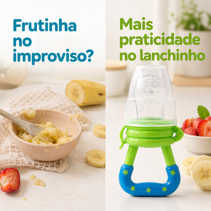 Porta Frutinha Buba Alimentadora Bico Silicone Bebê 6+ Alimentação Bebê Chupeta Silicone Frutas Infantil